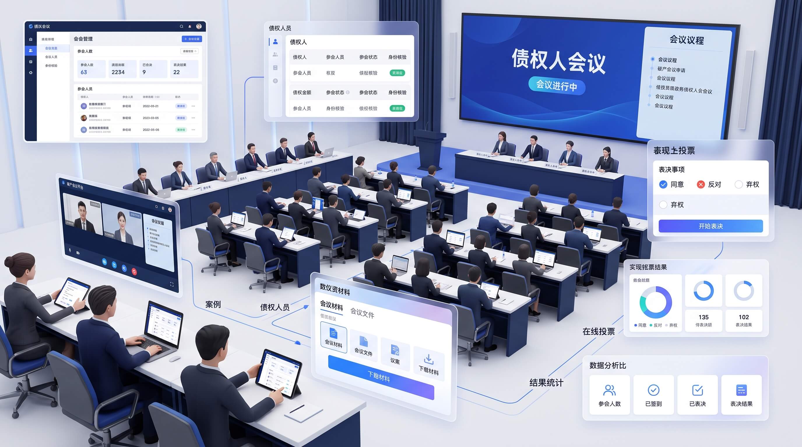 破产会议服务解决方案